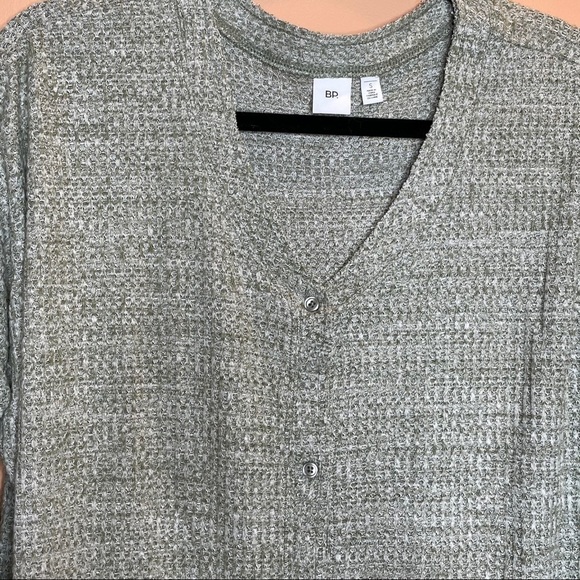BP. tunic length cardigan green lichen heather S - Picture 3 of 11